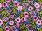 VF222-46 Physic Jardín - Pink Flowers on Navy Bulgari Knit Fabric