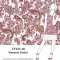 VF223-40 Monarch Paisley - Pink with White and Olive on 66” Lightweight Rayon Jersey Knit Fabric