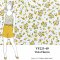 VF223-49 Vista Florets Tiny Yellow Flowers Printed on a Lightweight Textured Poly Knit Fabric