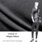 VF225-37 Ohigan Milano - Heathered Dark Grey Supple and Elegant Ponte Double Knit Fabric