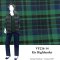VF226-14 Kir Highlander - Hunter Green with Navy Plaid Cotton Flannel Fabric