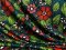 VF226-29 Tante Blooms - Colorful Floral Print on  Spruce Green Rayon Jersey Fabric