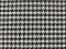 VF241-41 Cards Classique - Black and White Yarn-woven Strech Cotton Houndstooth Fabric