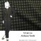 VF245-14 Alchemy Tooth - Olive & Black Houndstooth Ponte Fabric