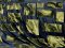 VF245-16 Alchemy Tiles - Olive & Black Burnout Velvet Fabric