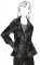 VF215-35 Vulcan Heather - Pale Blush with Black Lightweight Sweater Knit Fabric