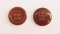 Clothing Buttons - Style C05- 8 per bag- Tawny 15mm