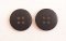 Clothing Buttons - Style C09- 8 per bag- Black 15mm