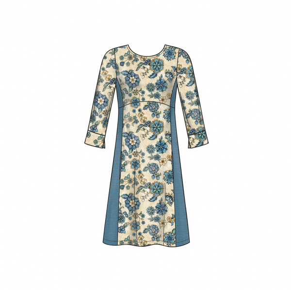 New Look 6632 Misses' Knit Empire Dress Sewing Pattern