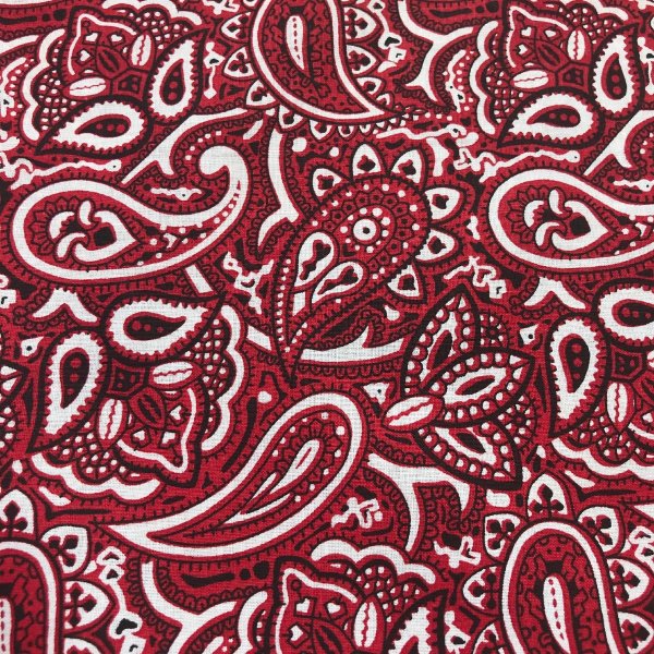 Cotton Bandana Print Style 2 Red