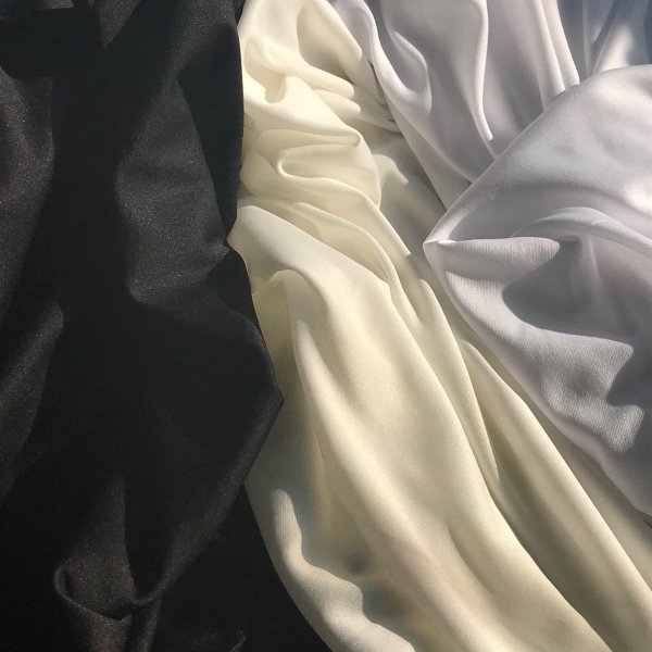 Wholesale Polyester Interlock Knit 70 Denier White 25 yards